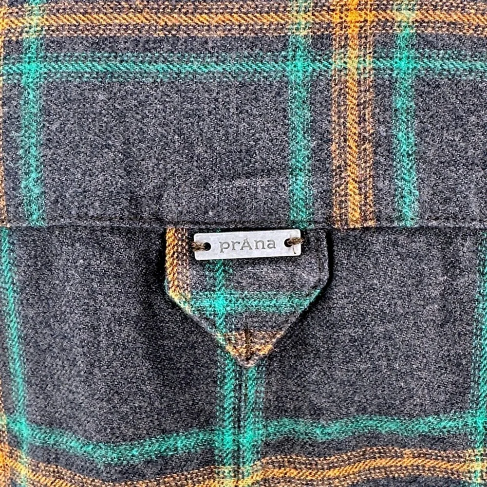 prAna Loop To Pines Dress Womens XS Dark Iron Plaid Organic Cotton 1962981 NEW